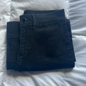 Ann Taylor Black Dress Jeans Wide Leg